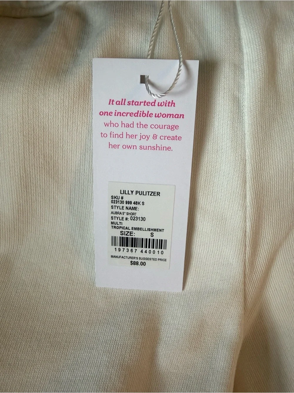 Lilly Pulitzer cream long